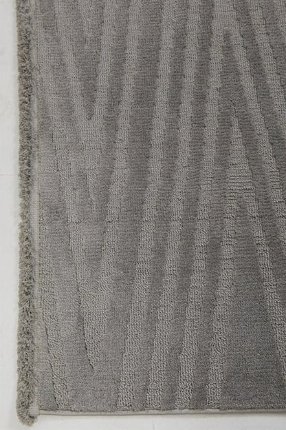 Evdeco Elizya 3107 Gri Modern Kesme Yolluk Halı