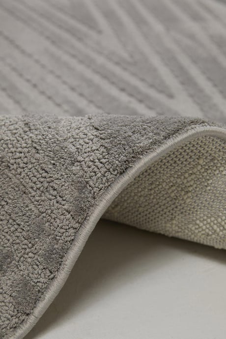 Evdeco Elizya 3107 Gri Modern Kesme Yolluk Halı