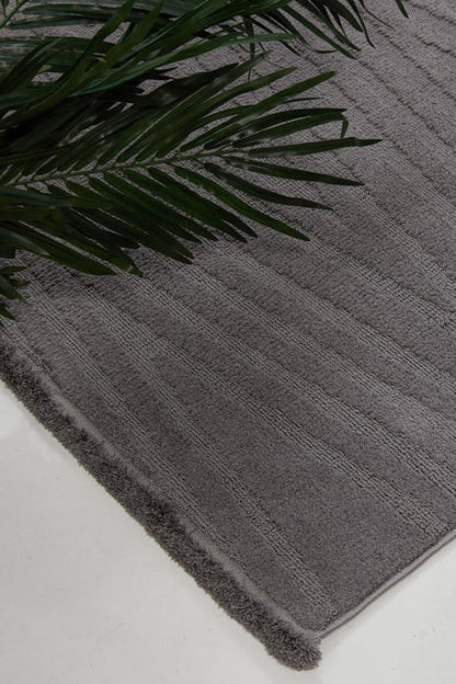 Evdeco Elizya 3108 Antrasit Modern Kesme Yolluk Halı