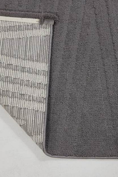 Evdeco Elizya 3108 Antrasit Modern Kesme Yolluk Halı