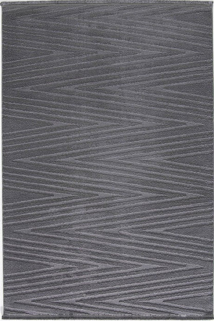 Evdeco Elizya 3108 Antrasit Modern Kesme Yolluk Halı