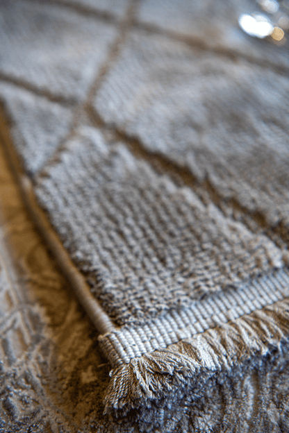 Seka Halı Elizya 3111 Gri Modern Kesme Yolluk Halı