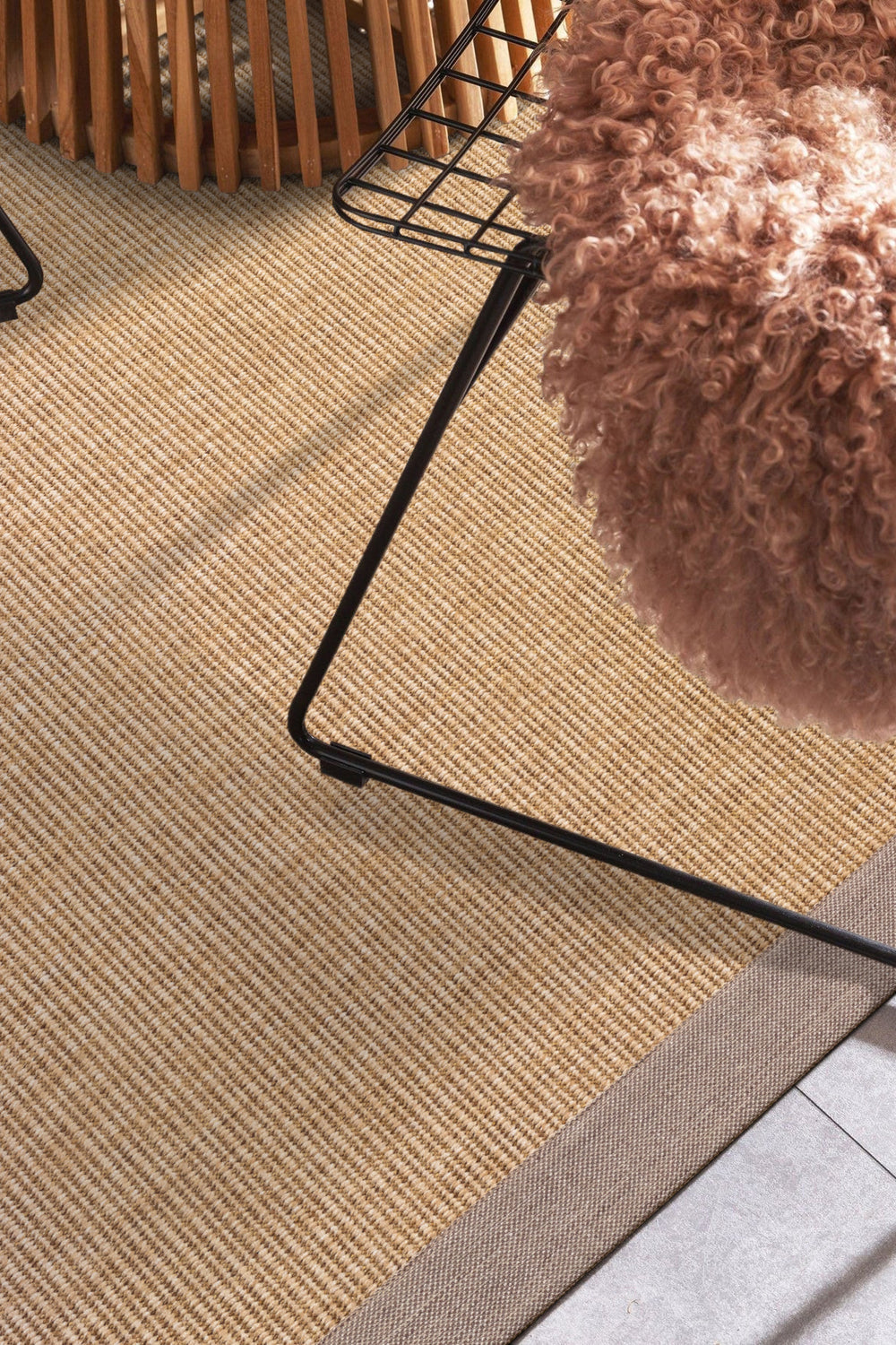 Seka Halı Jutte 01 Kahverengi Doğal Jüt Mutfak Koridor Halısı