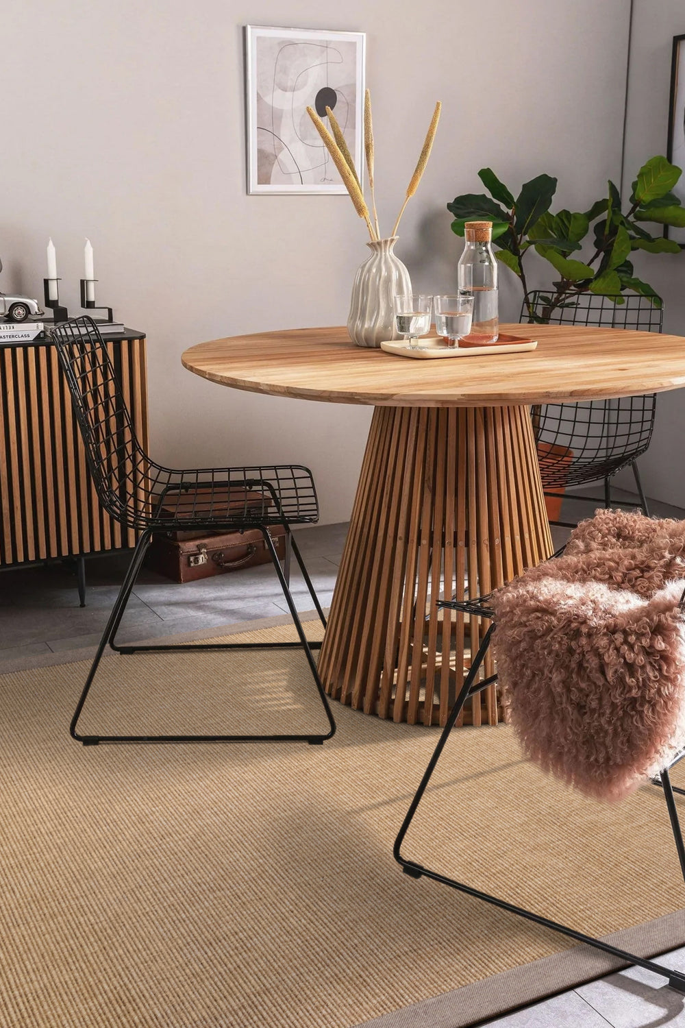 Seka Halı Jutte 01 Kahverengi Doğal Jüt Mutfak Koridor Halısı