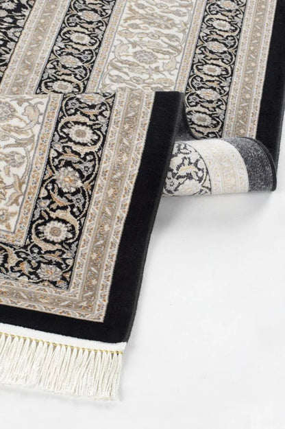 Seka Halı İsfahan 5402 Siyah Krem - Makine Halısı