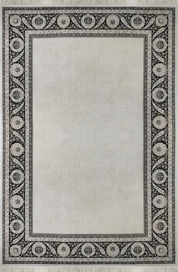 Seka Halı İsfahan Siyah Krem - Makine Halısı