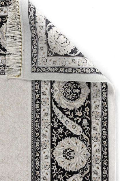 Seka Halı İsfahan Siyah Krem - Makine Halısı