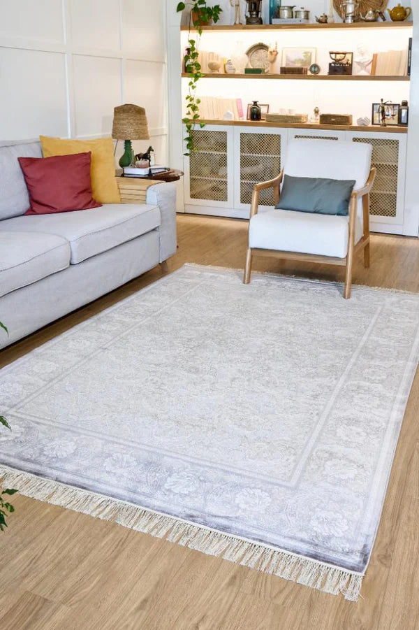 Seka Halı İsfahanGri Krem - Makine Halısı