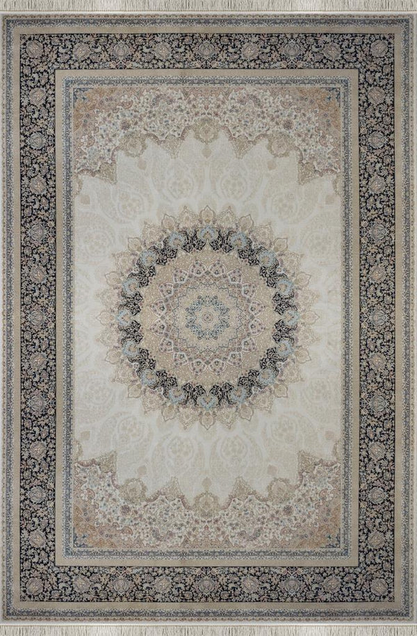 Seka Halı İsfahan Lacivert Krem - Makine Halısı