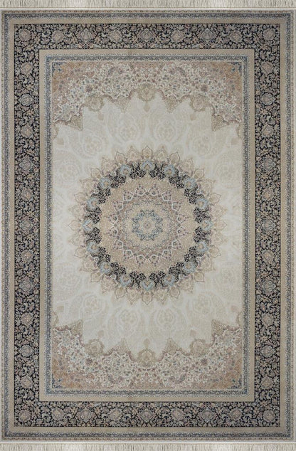 Seka Halı İsfahan Lacivert Krem - Makine Halısı