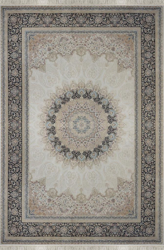 Seka Halı İsfahan Lacivert Krem - Makine Halısı